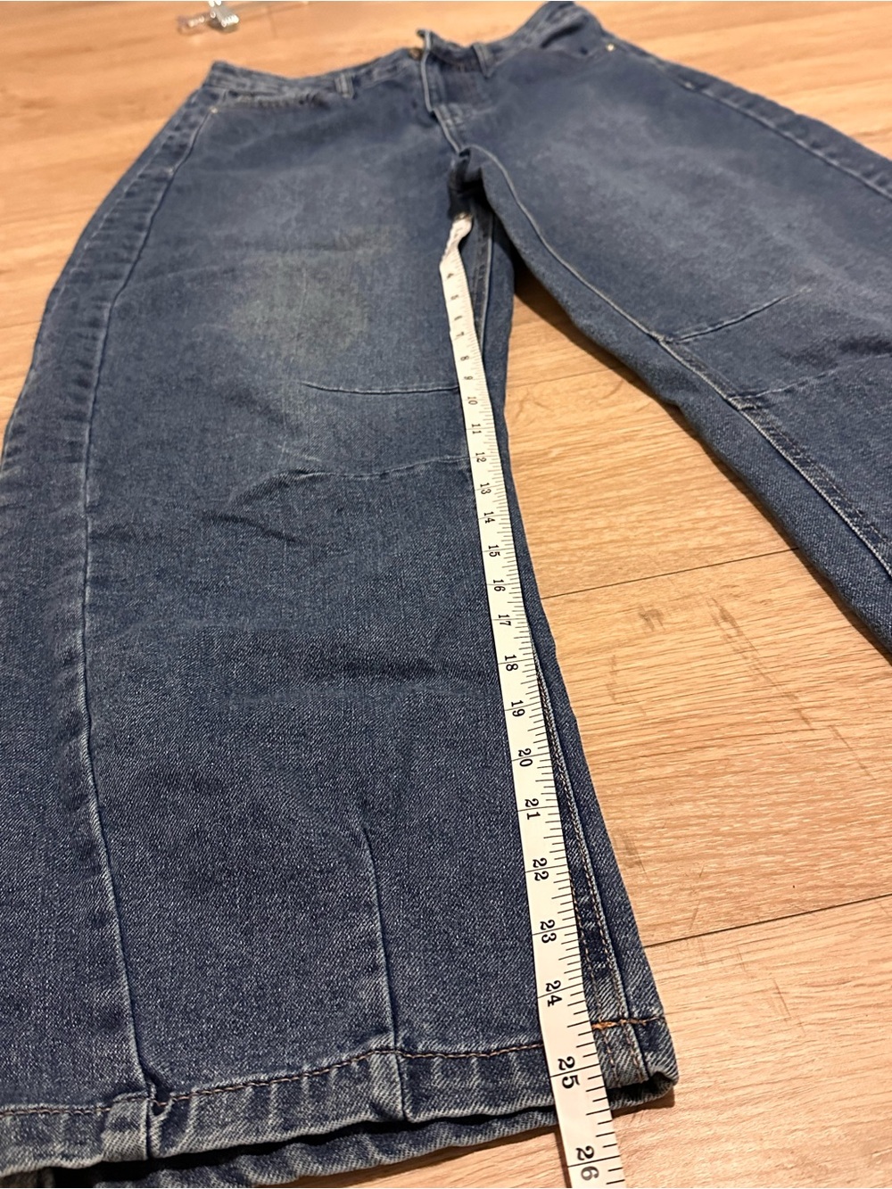 BCBGeneration Barrel Leg Jean High Rise Dark Wash Balloon Pants Grunge Preppy - Picture 3 of 5